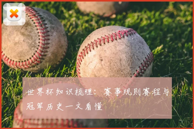 世界杯知识梳理:赛事规则赛程与冠军历史一文看懂